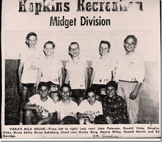Hopkins Recreation Midget Division
Viskas Milk House